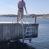 Fällbar badstege